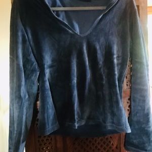 Lush Velour Pullover Hoodie